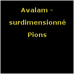Avalam - surdimensionné Pions